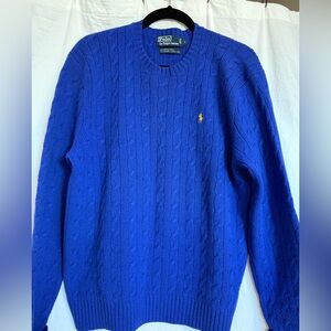 Ralph Lauren Royal Blue Cable Knit Sweater